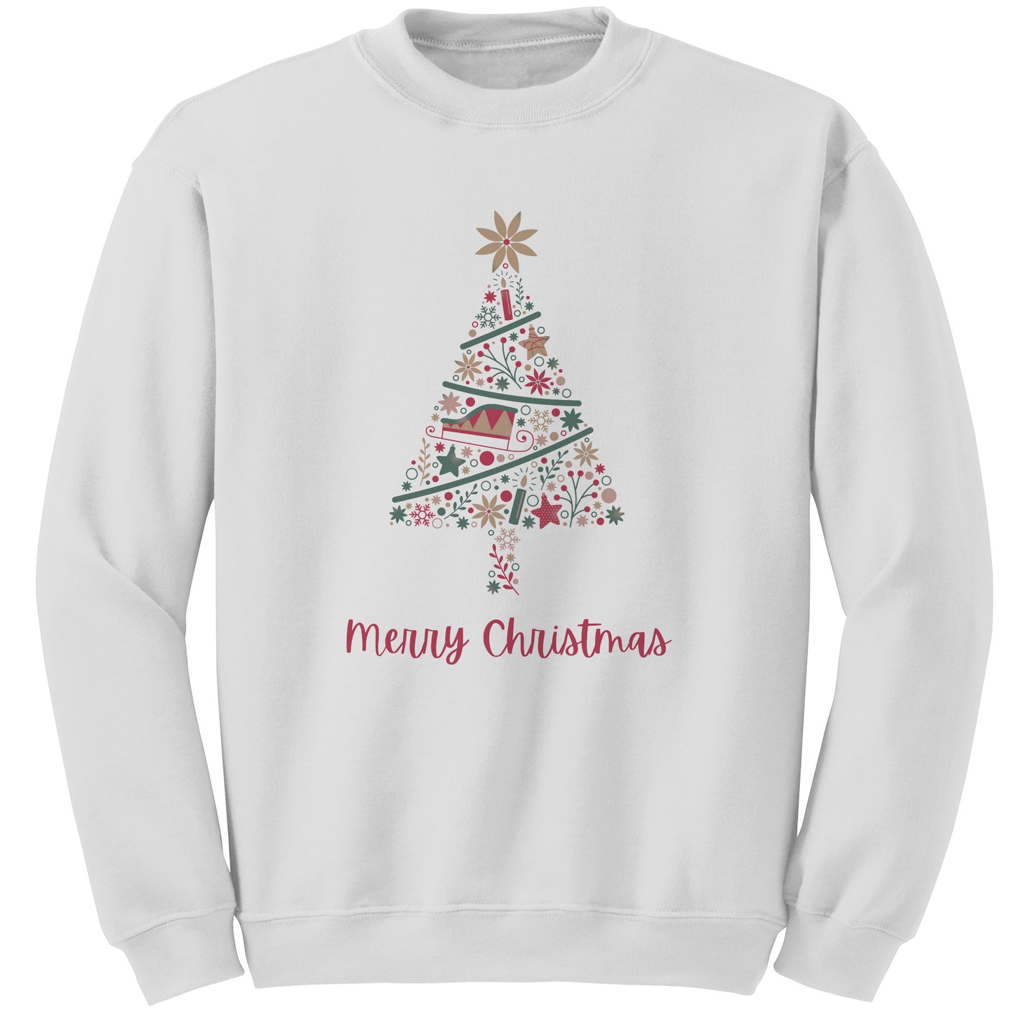 MERRY CHRISTMAS TREE-SWEATSHIRT